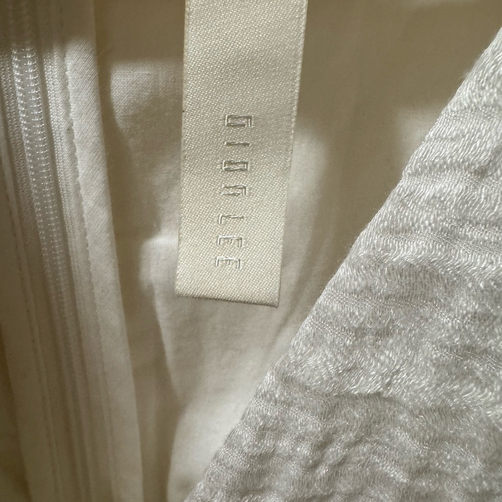 Dion Lee Cream Textured Blouse with Puff Sleeves - Picture 3 of 4